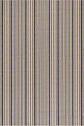 Dash & Albert Axiom Navy Machine Washable Rug, 4 X 6 Feet, Blue/Ivory Stripe Pattern