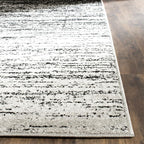 SAFAVIEH Adirondack Collection Runner Rug - 2'6" x 6', Silver & Black, Modern Ombre Design, Non Shedding & Easy to Clean, Ideal for Hallway, Foyer, Kitchen, Entryway, Bedroom (ADR113A)