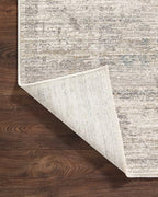 Loloi Magnolia Home by Joanna Gaines Millie Collection MIE-01 Silver/Dove 7'-10" x 7'-10", .25" Pile Height, Round Area Rug