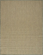 Nourison Home Courtyard 10' x 14' Green Fabric Area Rug