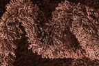 Unique Loom Solid Shag Collection Area Rug (2' 6" x 16' 5" Runner, Chocolate Brown)