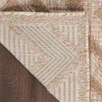 Nourison Home Versatile Natural Beige 4' x 6' Area Rug - Easy Clean, Non Shedding, Bed Room, Living Room, Dining Room, Kitchen (4' x 6')