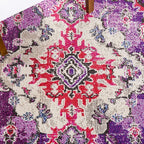 SAFAVIEH Monaco Collection Runner Rug - 2'2" x 10', Violet & Fuchsia, Boho Chic Medallion Distressed Design, Non-Shedding & Easy Care, Ideal for High Traffic Areas in Living Room, Bedroom (MNC243P)