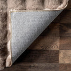 nuLOOM 3'9" x 6' Cozy Plush SuperiorWash Area Rug, Machine Washable, Non-Slip, Soft Fluffy Shag Carpet for Living Room Bedroom Kids Room Nursery Home Decor, Jeni Taupe