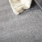 Nourison Home Nourison Essentials Silver Grey 8' x Round Area Rug - Easy Clean, Non Shedding, Bed Room, Living Room, Dining Room, Kitchen (8' x Round)