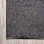 JONATHAN Y Haze Solid Low-Pile Black Indoor Area Rug 4x6, Coastal,Bohemian,Minimalist,Classic, Easy-Cleaning for Living Room,Bedroom,Kitchen,Pet Friendly,Non-Shedding (SEU100I-4)