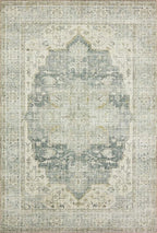 Loloi Skye Collection SKY-12 Charcoal/Dove 6'-0" x 6'-0" Round Area Rug