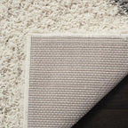 SAFAVIEH Dallas Shag Collection Runner Rug - 2'3" x 20', Ivory & Grey, Trellis Design, Non-Shedding & Easy Care, 1.5-inch Thick Ideal for High Traffic Areas in Living Room, Bedroom (SGD257F)