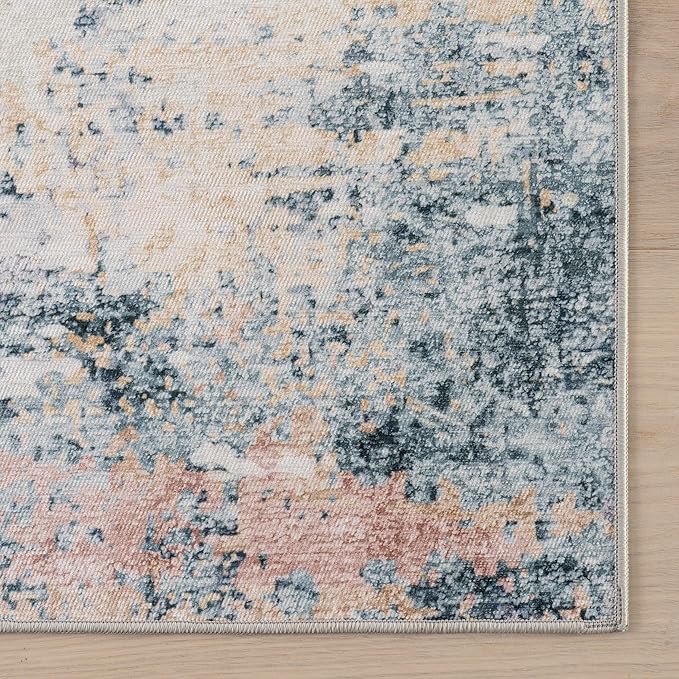 Dash & Albert Blaire Mineral Machine Washable Rug, 2 X 3 Feet, Multicolored Graphic Pattern