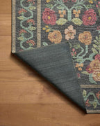 Loloi Rifle Paper Co. Rosa Collection RSA-01 Black 2'-6" x 12'-0" Runner Rug