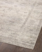 Loloi Magnolia Home by Joanna Gaines Millie Collection MIE-01 Silver/Dove 5'-3" x 5'-3", .25" Pile Height, Round Area Rug