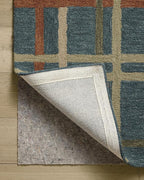 Loloi Magnolia Home by Joanna Gaines Waylon Collection WAY-01 Denim/Multi 2'-6" x 9'-9" Runner Rug
