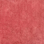 Eyely UES100E-6SQ Haze Solid Low-Pile Red 6' Square Area Rug, Pet Friendly, Stain Resistant, Easy Cleaning, for Bedroom, Living Room, Kitchen