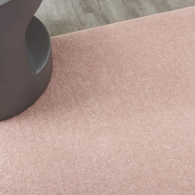 Nourison Home Nourison Essentials Pink 5' x 7' Area Rug - Easy Clean, Non Shedding, Bed Room, Living Room, Dining Room, Kitchen (5' x 7')