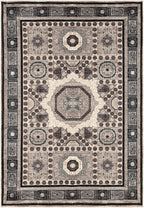 Keen Home Design 6x9 Rug - Machine Washable Area Rug with Non-Slip Backing, Ideal for Living Room, Dining Room, Bedroom - Vintage, Easy Clean, Durable, Low Pile Rug - (6' x 9')