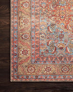 Loloi Loren Collection LQ-06 Red/Multi 3'-6" x 5'-6" Accent Rug