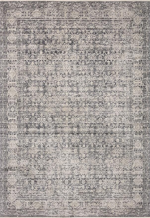 Loloi Amber Lewis Alie Collection ALE-03 Charcoal/Dove 7'-10'' x 10', .13'' Pile Height, Area Rug