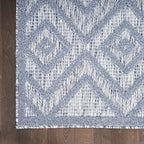 Nourison Home Versatile Denim Blue 7' x 10' Area Rug - Easy Clean, Non Shedding, Bed Room, Living Room, Dining Room, Kitchen (7' x 10')