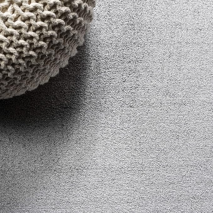 JONATHAN Y Haze Solid Low-Pile Light Gray Runner Rug 2x14, Coastal,Bohemian,Minimalist,Classic, Easy-Cleaning for Living Room,Bedroom,Kitchen,Pet Friendly,Non-Shedding (SEU100K-214)