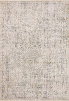 Loloi Amber Lewis Alie Collection ALE-02 Sand/Sky 5'-3'' x 5'-3'', .13'' Pile Height, Round Area Rug