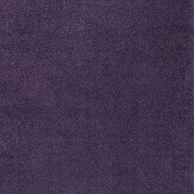 Eyely UES100N-7SQ Supersoft Haze Solid Low-Pile Indoor Area Rug, Coastal, Bohemian, Minimalist, Classic, Casual for Bedroom,Kitchen,Living Room,Non Shedding,Easy-Washing, Purple, 7' Square