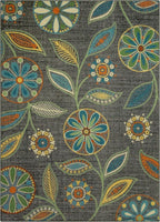 Maples Rugs Reggie Floral Area Rugs for Living Room & Bedroom [Made in USA], Multi, 5 x 7