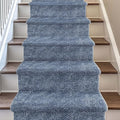 Well Woven Custom Size Hallway & Stair Runner- Harlow Pompeii Blue 31 Inches Wide x 5 Feet Long Runner (31" x 5') Runner Rug - Modern Chevron Pattern, Ultra-Soft, Easy-Clean