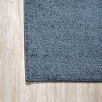 JONATHAN Y Haze Solid Low-Pile Navy Indoor Area Rug 10x14, Coastal,Bohemian,Minimalist,Classic, Easy-Cleaning for Living Room,Bedroom,Kitchen,Pet Friendly,Non-Shedding (SEU100C-14)