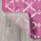 JONATHAN Y Boho Vintage Diamond Fuchsia/Ivory Runner Rug 2X8 ft, Moroccan Hype for Living Room, Bedroom, Kitchen, Office, Easy-Cleaning, High Traffic, Pet-Friendly, Non-Shedding (MOH101G-28)