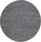SAFAVIEH Natura Collection Area Rug - 8' Round, Dark Grey, Handmade Wool Blend, Textured Design, Ideal for Living Room, Bedroom, Dining Space (NAT620H)