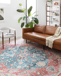 Loloi Skye Collection SKY-05 Brick/Ocean 2'-6" x 10'-0" Runner Rug