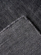Hand Knotted Loom Wool ECO-Friendly Area Rugs - 10'x10', Square, Charcoal Color, Solid Plain Design, High Pile Handmade Anti Skid Area Rugs for Living Room, Bed Room (L00111)