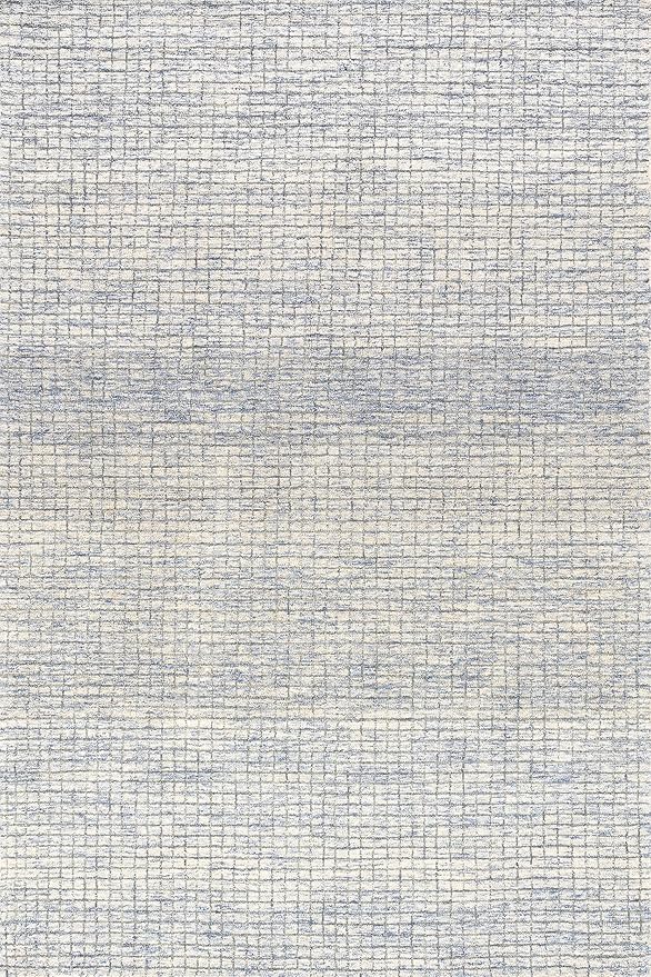 Rugs USA Melrose Light Blue/Ivory, 3' x 5', Handmade, Wool & Cotton, Soft and Cozy, High Traffic, Stain Resistant, Easy Clean, Durable Area Rug for Bedroom, Living Room, Dining Space, Den, Entryway