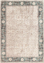 Keen Home Design 6x9 Rug - Machine Washable Area Rug with Non-Slip Backing, Ideal for Living Room, Dining Room, Bedroom - Vintage, Easy Clean, Durable, Low Pile - (6' x 9')