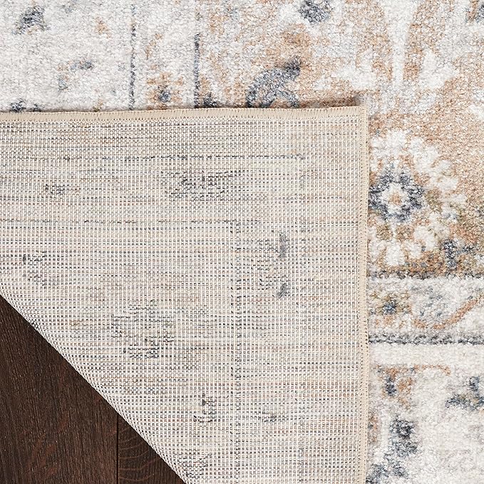 Nourison Home Astra Machine Washable Silver Taupe 5'3" x 7' Area Rug - Easy Clean, Non Shedding, Bed Room, Living Room, Dining Room, Kitchen (5' x 7')