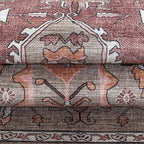 Washable Area Rug. Modern Farmhouse. Vintage. Turkish. Bohemian. Distressed. Oriental. Traditional. Rugs for Living Room. Dining. Bedroom. Office. Entryway. Foyer. (857RB, 9' x 12')