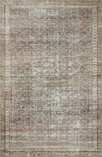 Loloi Chris Loves Julia Jules Collection JUL-09 Ink/Terracotta 2'-6'' x 7'-6'', .13" Pile Height, Runner Rug