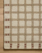Loloi Magnolia Home by Joanna Gaines Waylon Collection WAY-02 Natural/Rust 2'-6" x 9'-9" Runner Rug