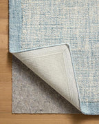 Loloi Magnolia Home by Joanna Gaines Henley Collection HNY-01 Ivory/Blue 2'-6" x 9'-6" Runner Rug