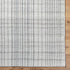 Mark&Day Wool Rugs, 6x9 Ishaq Cottage Slate Area Rug, Grey Silver Carpet for Living Room, Bedroom or Kitchen (6' x 9')