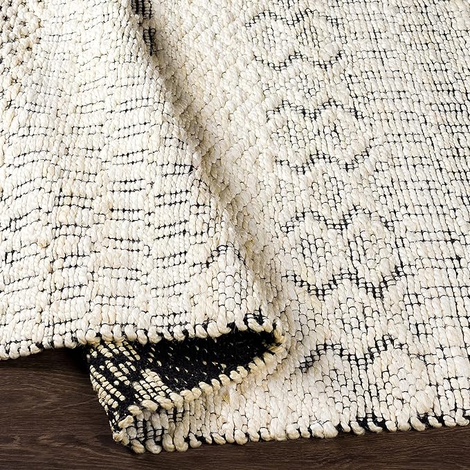 Mark&Day Area Rugs, 6x9 Greensburg Global Cream Area Rug, Cream Grey Carpet for Living Room, Bedroom or Kitchen (6' x 9')