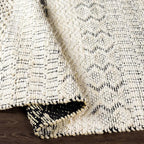 Mark&Day Area Rugs, 6x9 Greensburg Global Cream Area Rug, Cream Grey Carpet for Living Room, Bedroom or Kitchen (6' x 9')