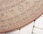 Unique Loom Voyage Collection Traditional Oriental Classic Intricate Design Area Rug (6' 0 x 6' 0 Round, Terracotta/Ivory)