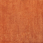 Eyely UES100M-7SQ Haze Solid Low-Pile Orange 7' Square Area Rug, Pet Friendly, Stain Resistant, Easy Cleaning, for Bedroom, Living Room, Kitchen