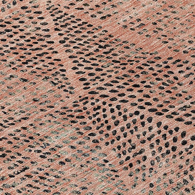 Addison Rugs Chantille ACN591 Salmon 10' x 14' Indoor Outdoor Area Rug, Easy Clean, Machine Washable, Non Shedding, Bedroom, Living Room, Dining Room, Kitchen, Patio Rug