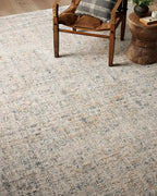 Loloi Amber Lewis Alie Collection ALE-02 Sand/Sky 7'-10'' x 7'-10'', .13'' Pile Height, Round Area Rug