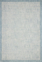 Loloi Magnolia Home by Joanna Gaines Henley Collection HNY-01 Ivory/Blue 2'-6" x 9'-6" Runner Rug