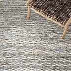 Safavieh Natura Collection Accent Rug - 3' Square, Ivory & Multi, Handmade Wool Blend, Textured Design, Ideal for Living Room, Bedroom, Dining Space (NAT620D)
