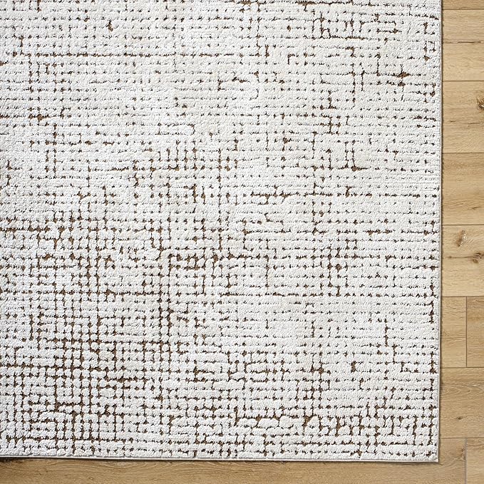 Livabliss x Our PNW Home Cascade Minimalist Area Rug, 10' x 14', Brown