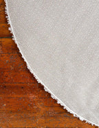 Unique Loom Davos Shag Collection Area Rug - Solid (3' 3" Round, White/ Ivory)